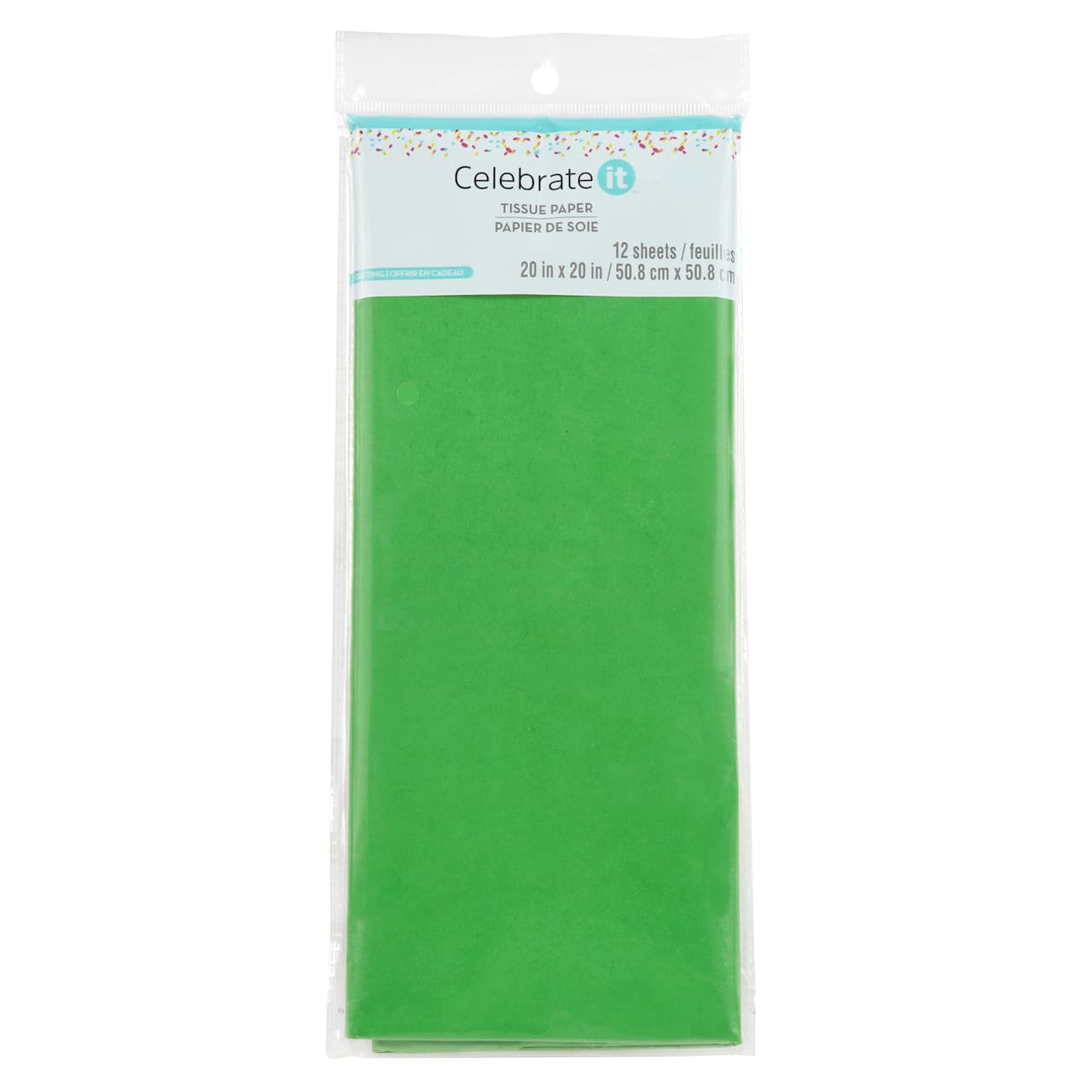 24 Packs: 12 ct. (288 total) Festive Green Tissue Paper by Celebrate It™